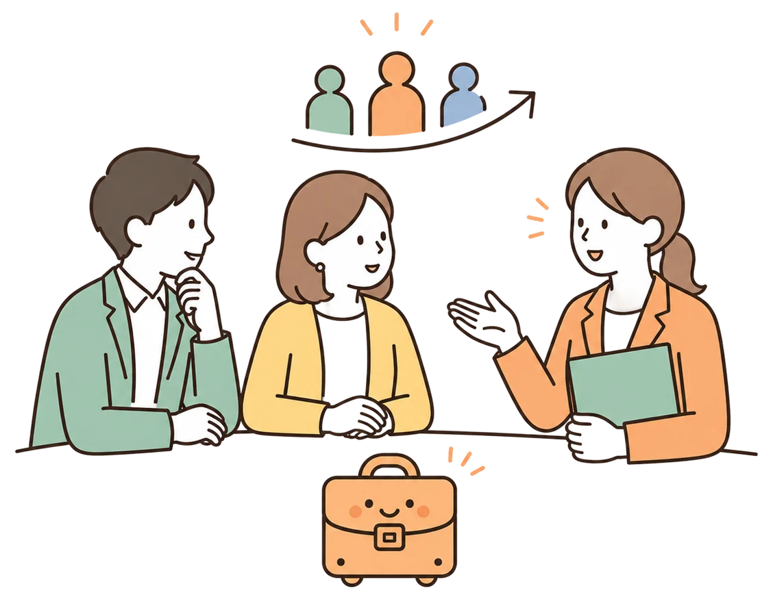 人事コンサルティングのイメージイラスト